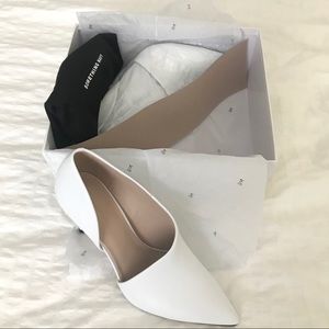 Something Navy White Dina Pump (Brand New)